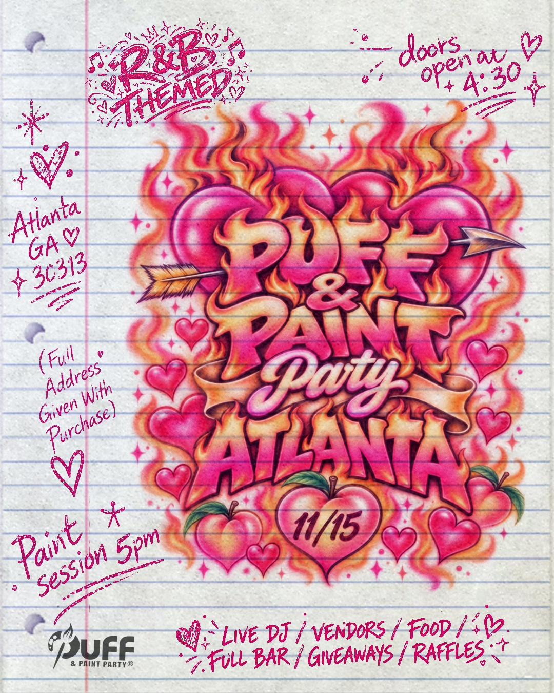 11/15 ATL R&B PUFF & PAINT PARTY