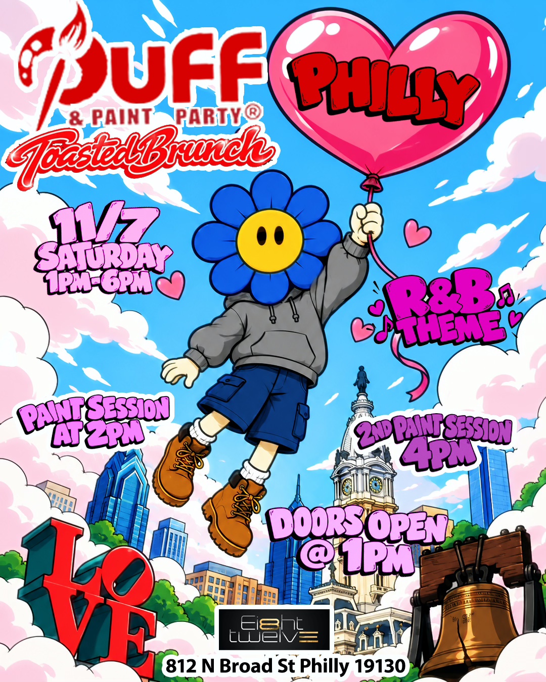 11/7 PHILLY "Toasted Brunch" Day Party By: Puff & Paint Party