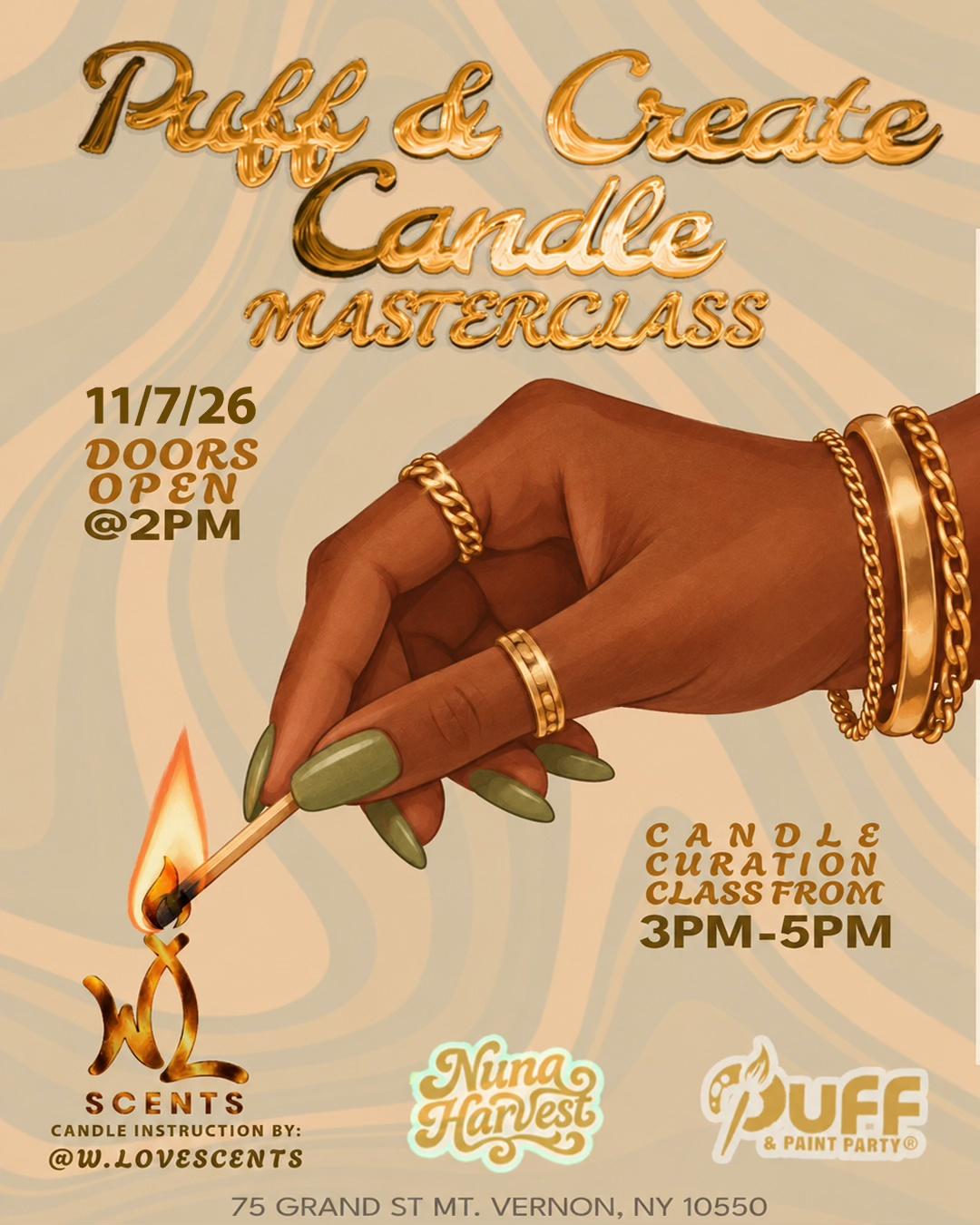 11/7 PUFF & CREATE: CANDLE MAKING MASTERCLASS *MV NEW YORK*